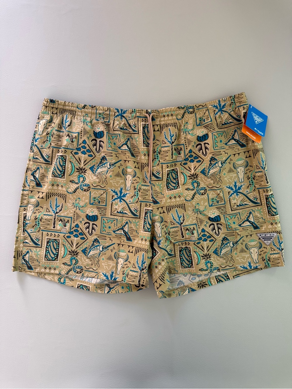 Columbia Men's PFG Rambler Water Swim Trunks Shorts Beach Bajabound XXL New